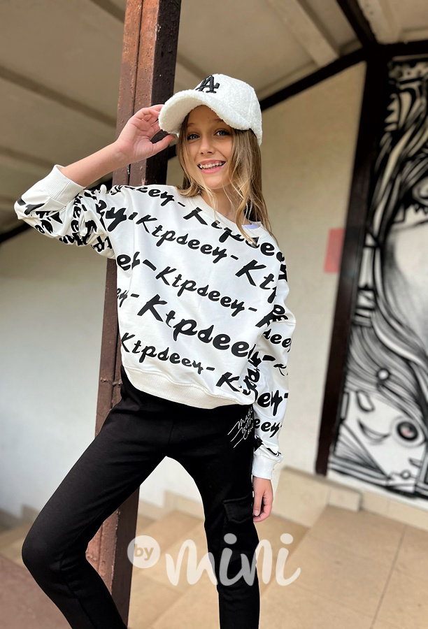 Teplý alpaka kšilt LA off white