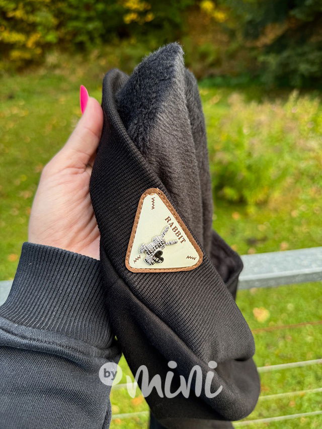 Zateplené legíny RABBIT černé