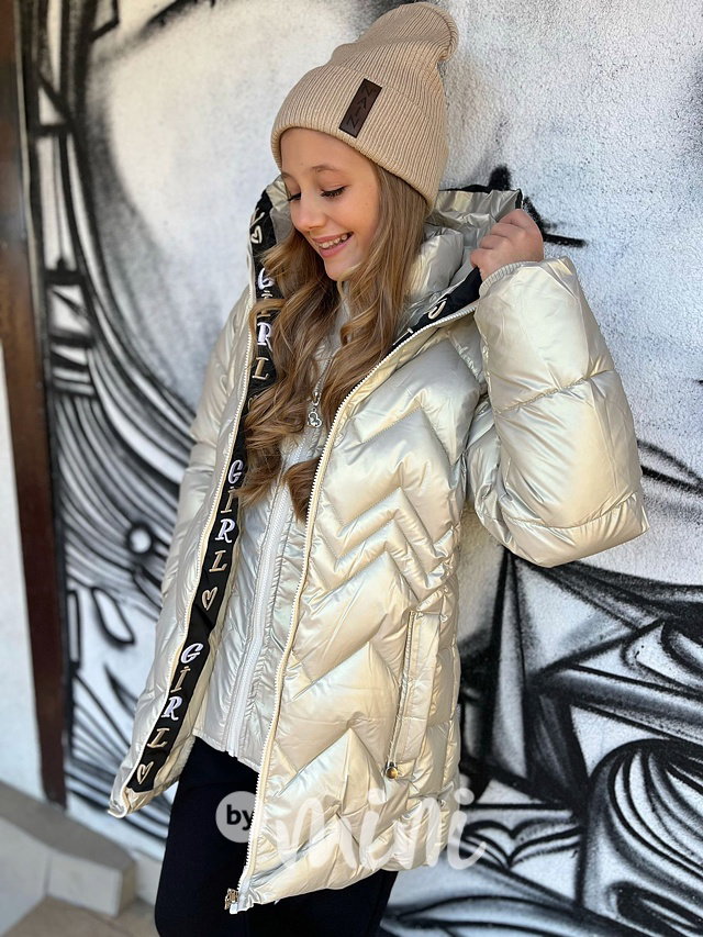 Zimní kabát GIRL metallic