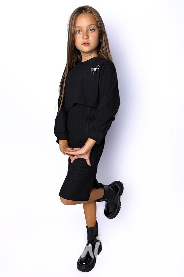 2v1 šaty + blůzka black