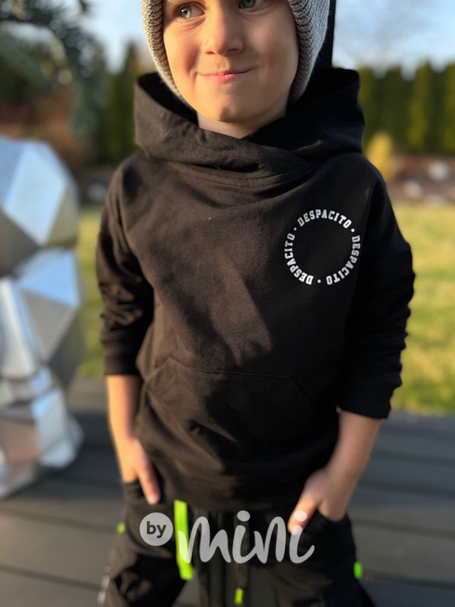 Despacito hoodie mikina černá