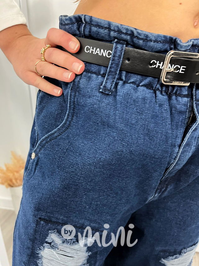 Zateplené ripped volné maxi džíny