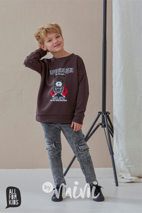 All for kids soft denim kapsáče dark