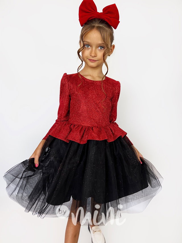 PREMIUM luxury šaty red/black