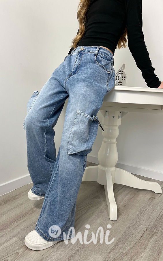 Volné relax jeans kapsáče