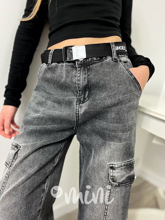 Jeans kapsáče s páskem