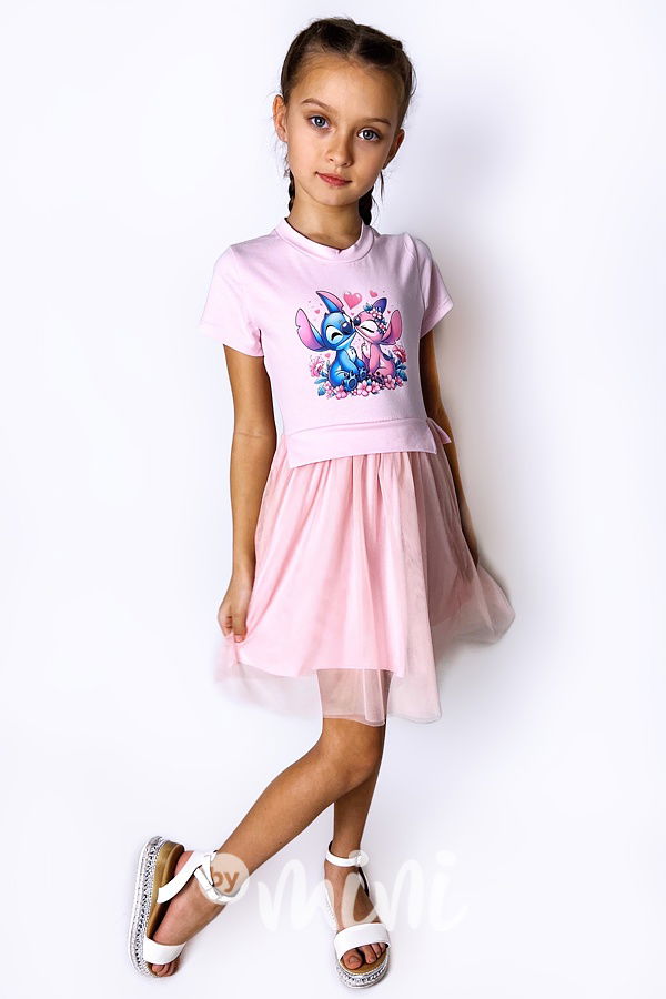 Lilo & Stitch šaty s tylem růžové