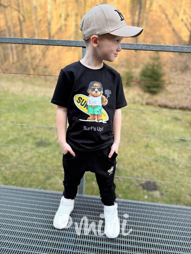 SURF černé chlapecké tepláky