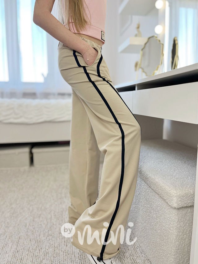 FASHION široké švédy beige