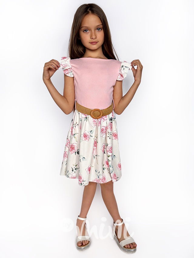 Jarní šaty s páskem