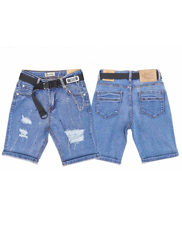 Denim kraťasy s páskem