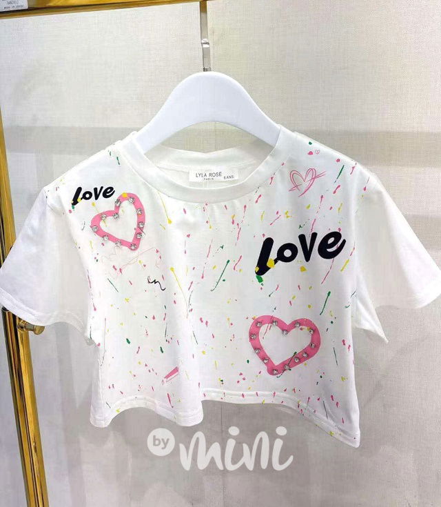 LOVE crop triko PREMIUM
