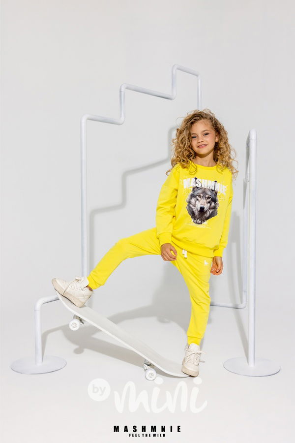 Mash Mnie mikina WOLF yellow