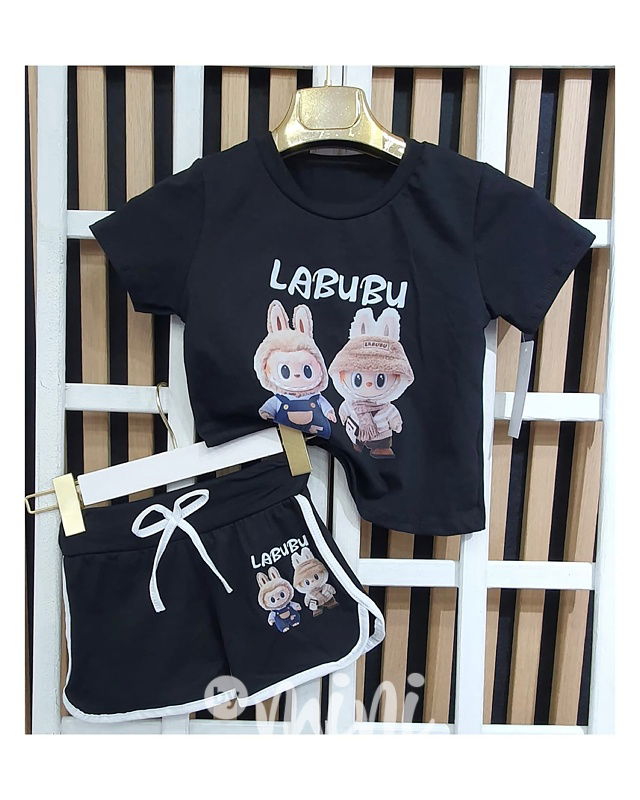 Labubu letní sporty set černý