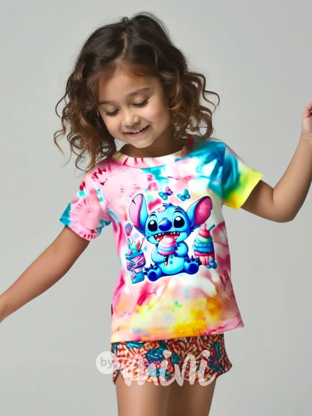 Lilo & Stitch rainbow triko