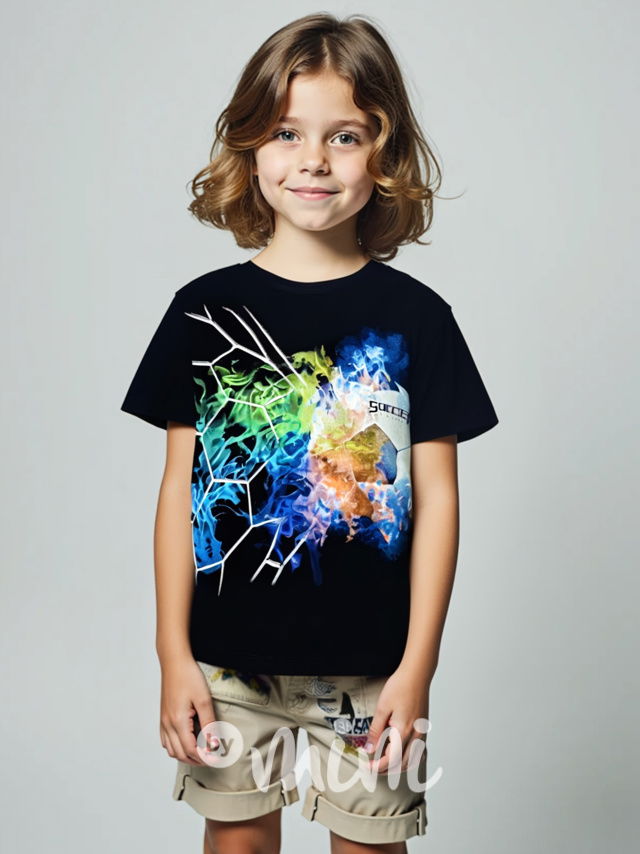 SOCCER triko black/blue