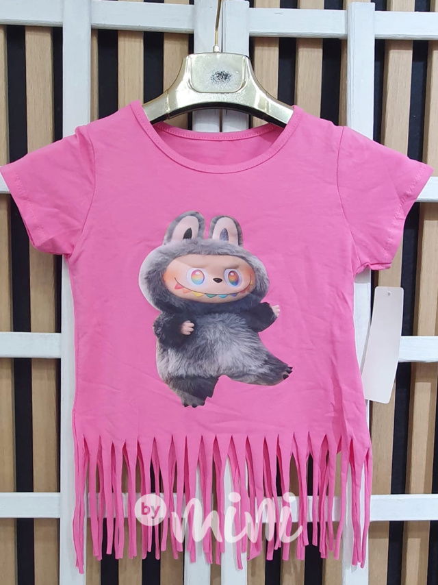 Labubu chlupáček tunika pink