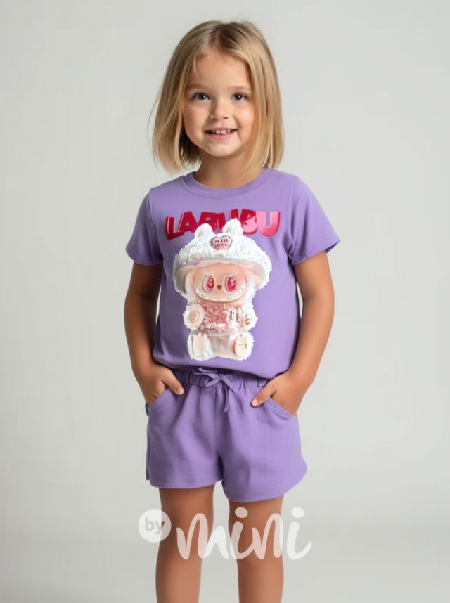 Labubu letní sporty set lila