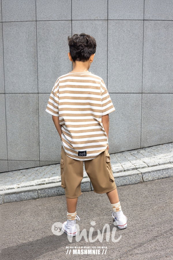 Mash Mnie long cargo shorts beige