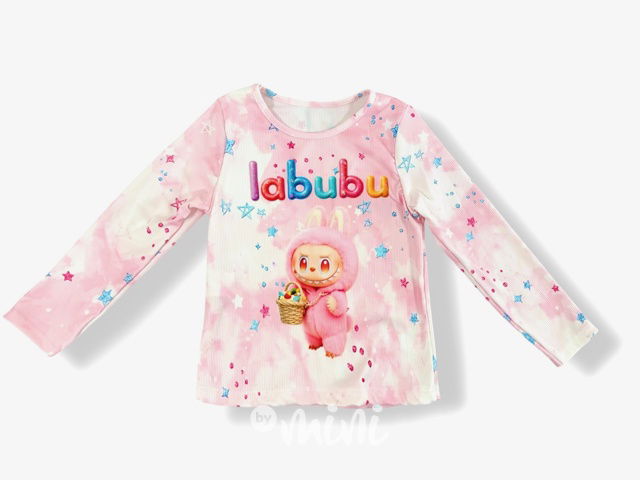 Labubu longsleeve žebrované triko STARS