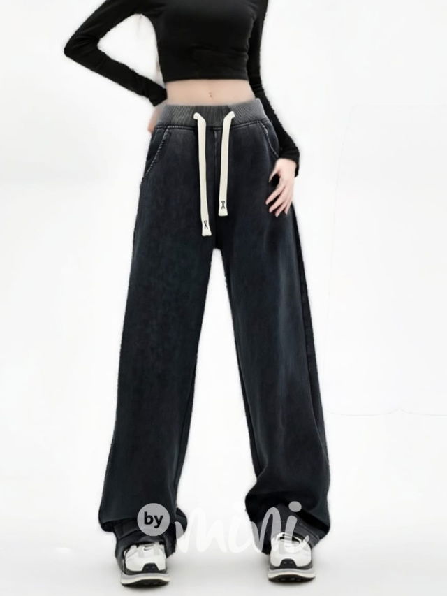 Lounge cotton denim kalhoty