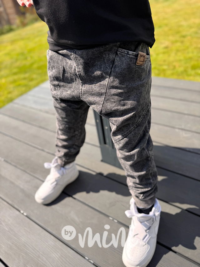 Soft denim jogger dark