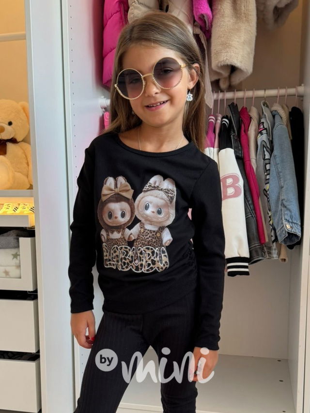 Labubu longsleeve blůzka GIRLS černá