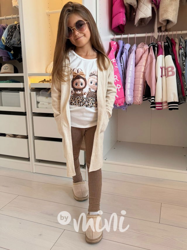 Podzimní dlouhý kardigan vanilla