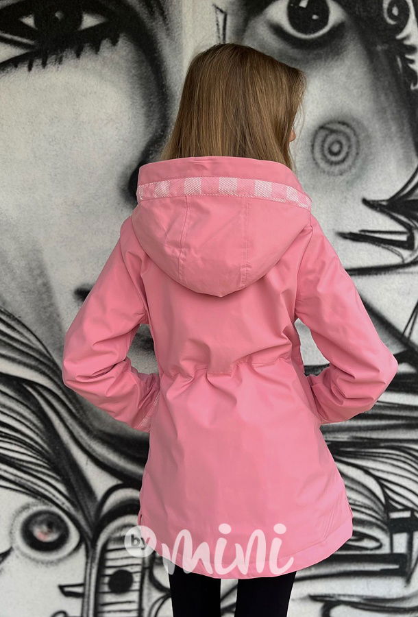 Jarní růžová parka