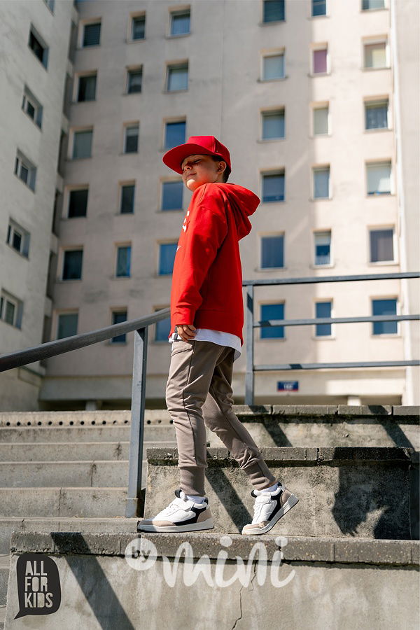 All for kids mikina HAND červená