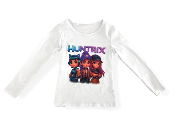 Huntrix triko s dlouhým rukávem bílé