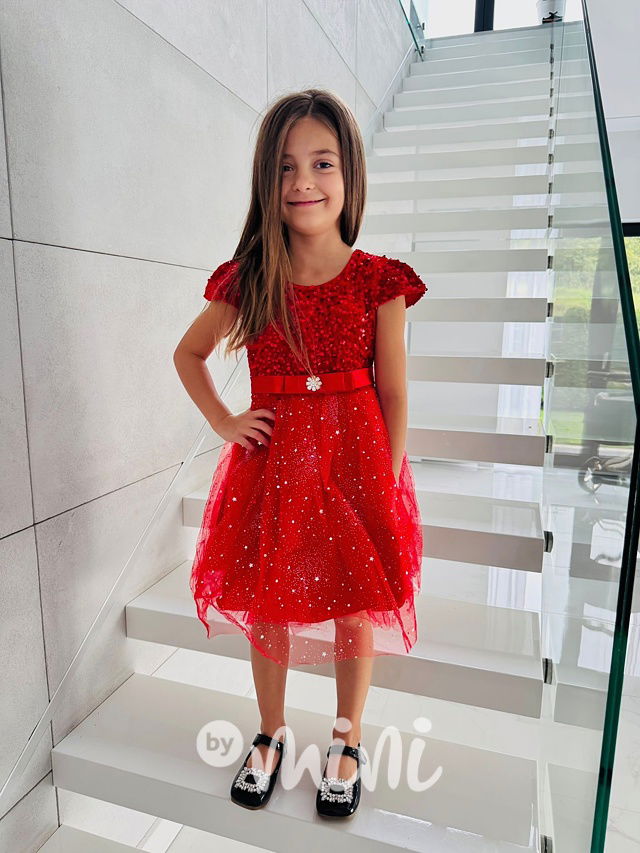 PREMIUM slavnostní šaty STARS červené