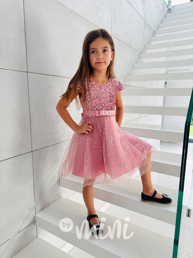 PREMIUM slavnostní šaty STARS růžové