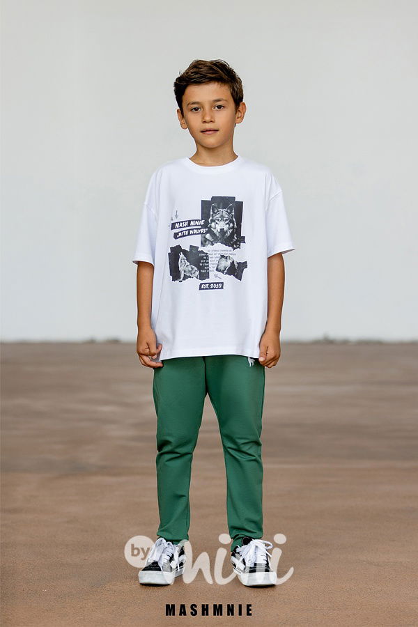 Mash Mnie basic tepláky WOLF green