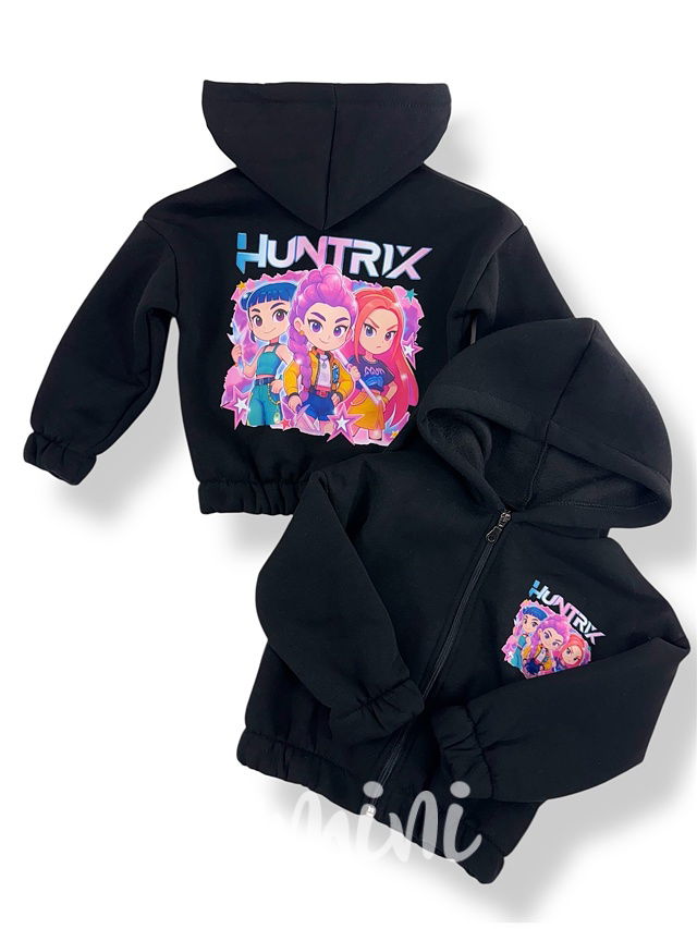 Huntrix silně zateplená mikina černá
