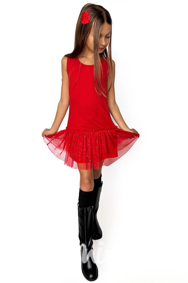 GLOW červené šaty