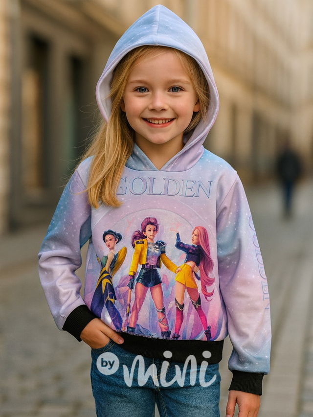 Demon Hunters zateplená mikina GOLDEN