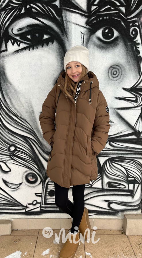 Zimní kabát Elis hnědý