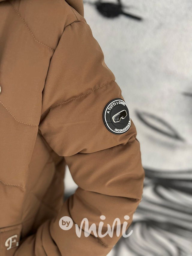 Zimní kabát Elis hnědý