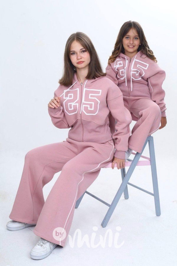 SPORTY zateplená souprava pink