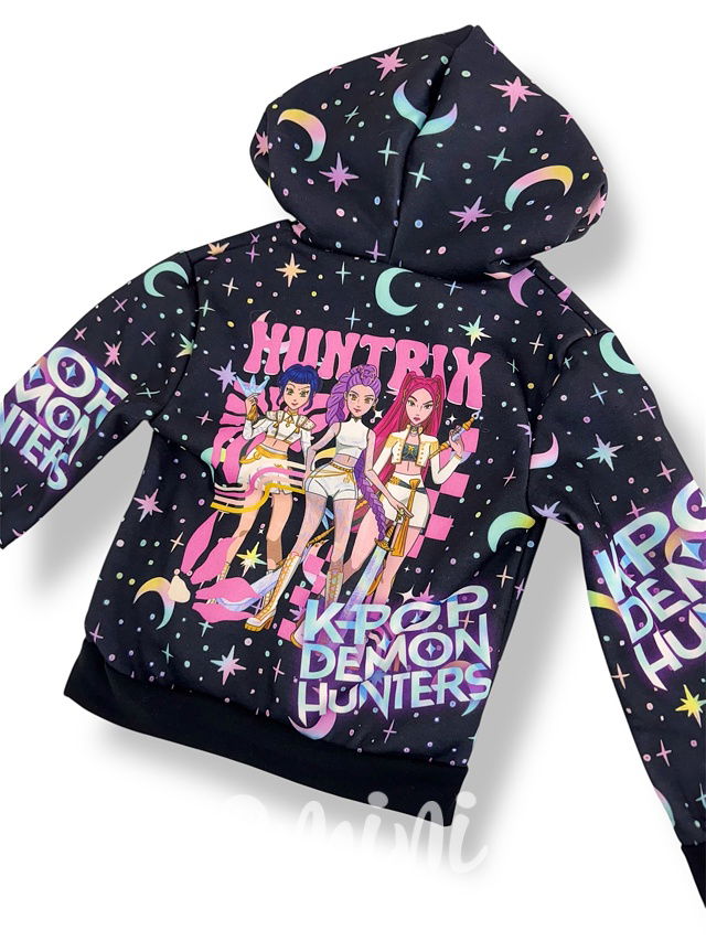 Demon Hunters zateplená mikina na zip NIGHT
