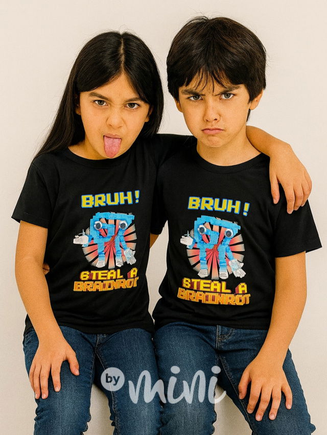 Steal a brainrot triko černé