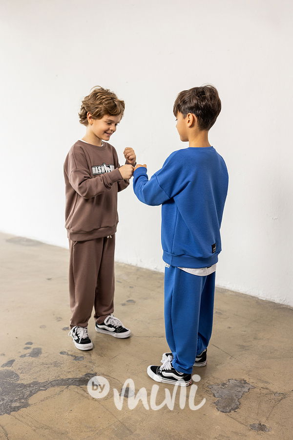 Mash Mnie logo mikina modrá