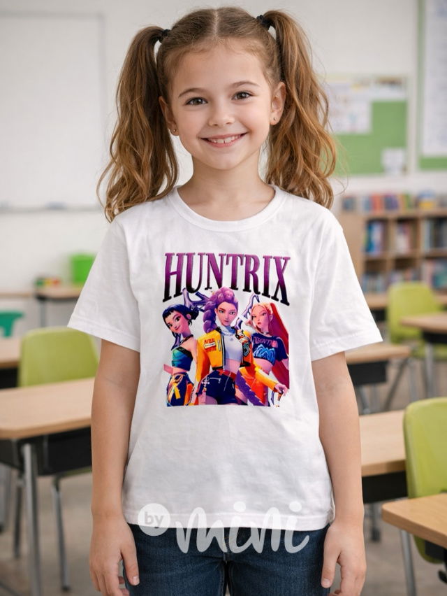 Huntrix triko bílé