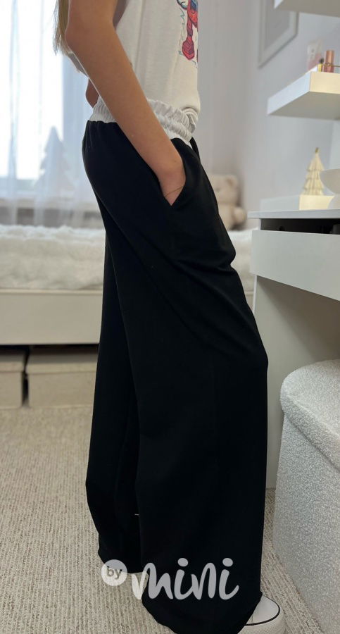 Lounge volné tepláky black/white