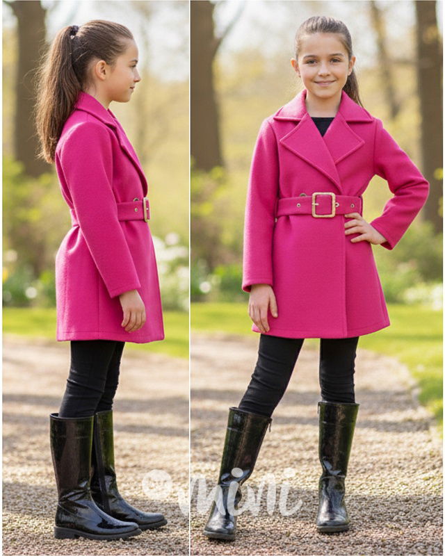 Flaušový kabátek CHIC růžový