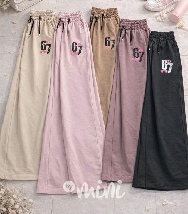 Lounge Six Seven volné tepláky černé