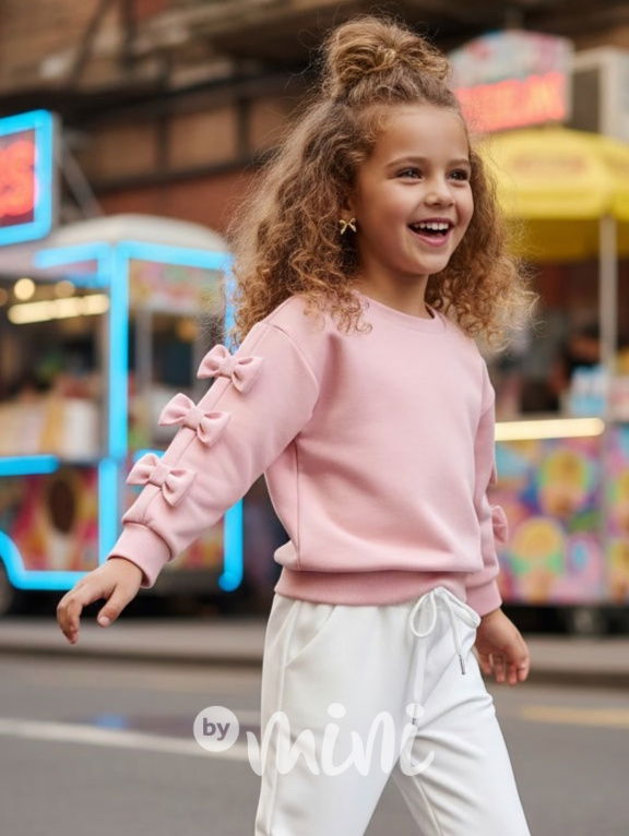 Mašličková mikina růžová