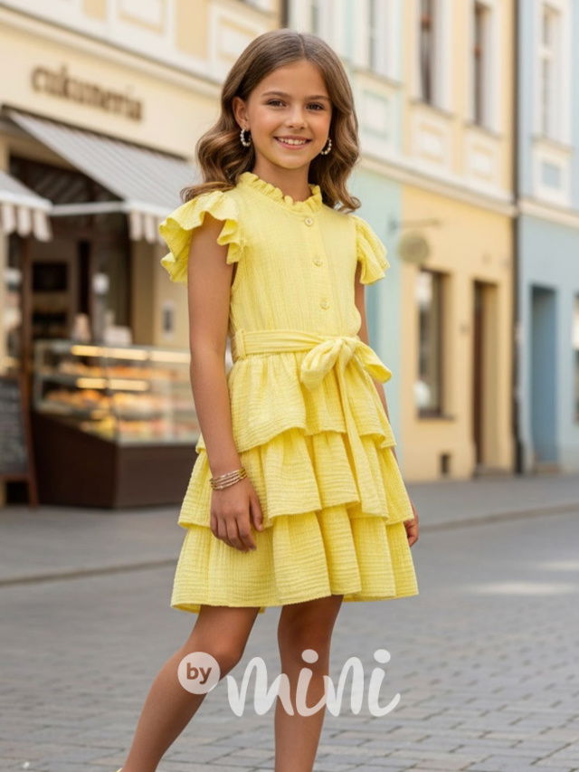 Mušelínové šaty sunshine