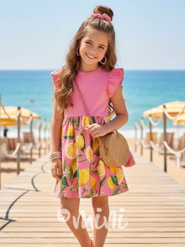 Pink lemon letní šaty